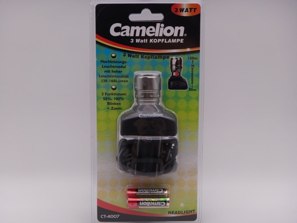 Camelion lanterna cap CT- 4007 cu zoom led 3 Watt