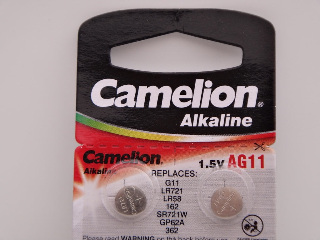 Camelion AG11, baterie ceas 1.5V alcalina, LR72, LR58, 162, SR721W, GP62A, 362 blister 10