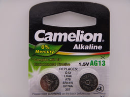 Camelion AG13, baterie ceas 1.5V alcalina, Ag13 G13 LR44 A76 SR44W GP76A 357 blister 10