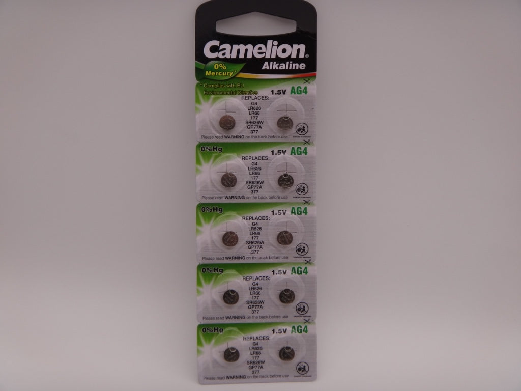 Camelion AG4, baterie ceas 1.5V alcalina, LR626, 177, SR626SW, GP77A, 377 blister 10