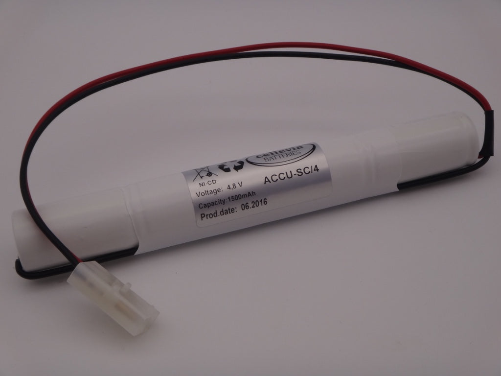 Acumulator pentru iluminatul de urgenta Ni-Cd SubC 4.8V 1500mAh Cellevia