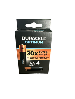 Duracell Optimum LR6 AA 1.5V MX1500 baterii alcaline blister 4