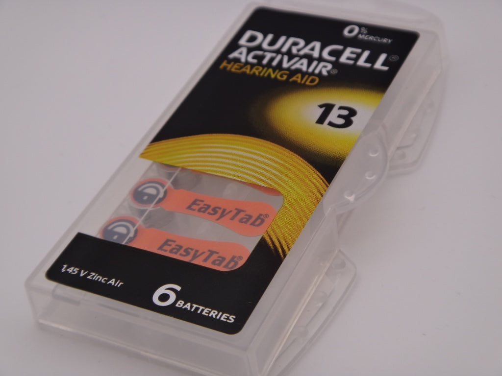 Duracell 13, PR48, 1.45V baterii auditive blister 6 pentru aparate auditive