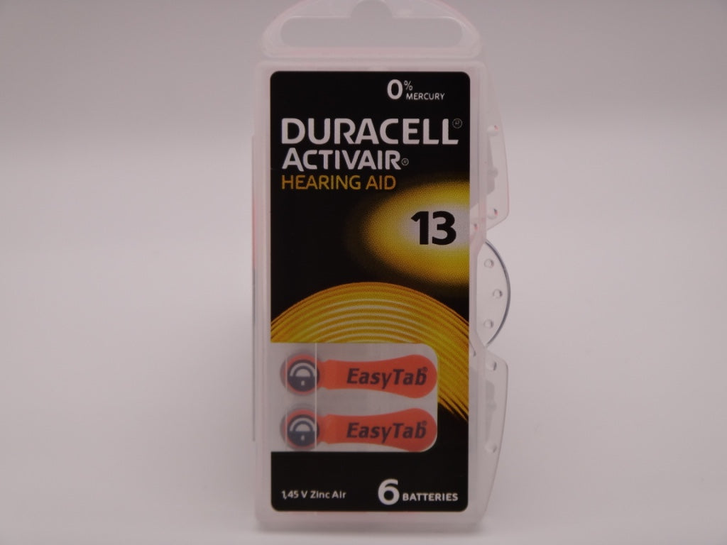Duracell 13, PR48, 1.45V baterii auditive blister 6 pentru aparate auditive