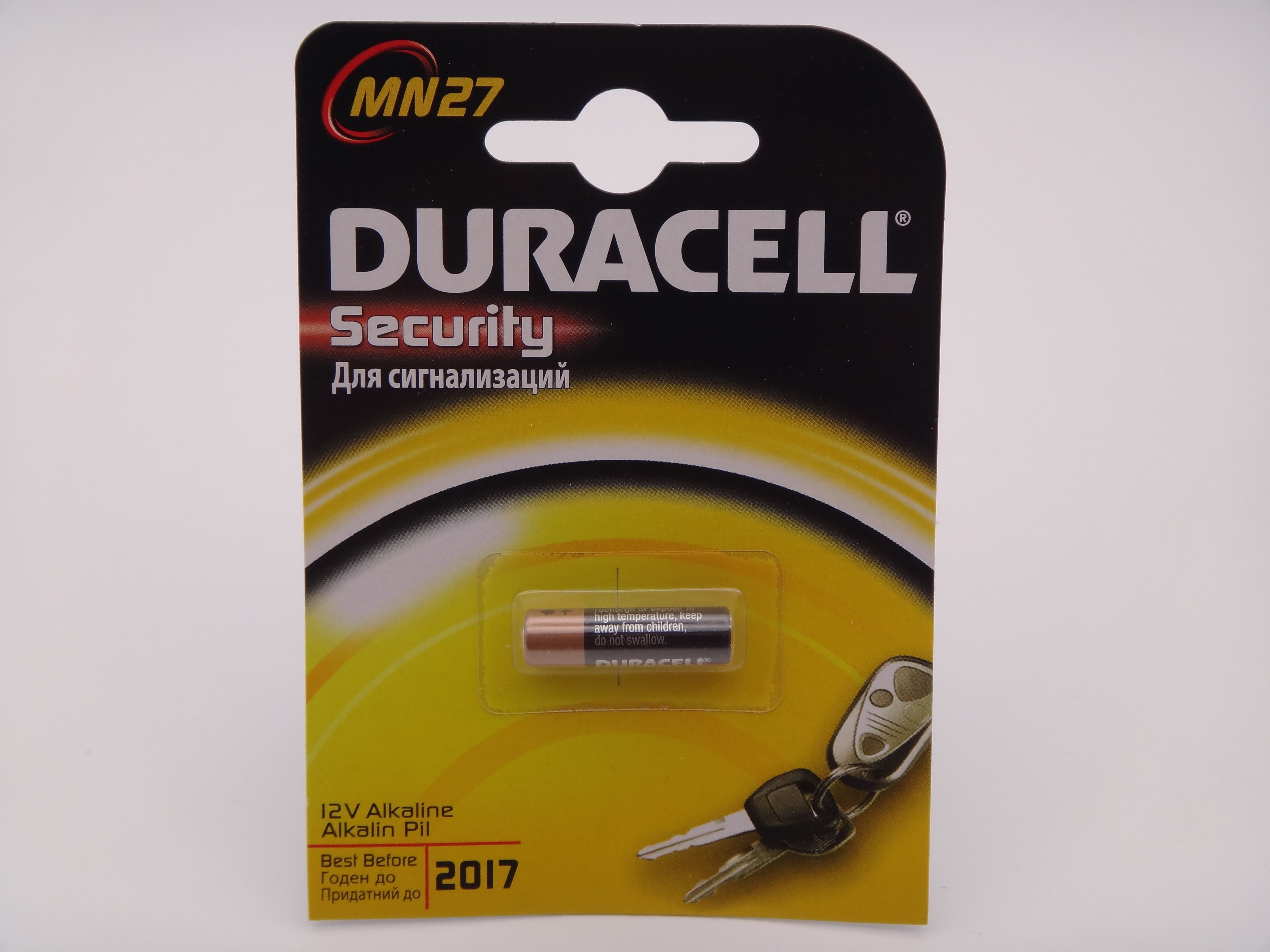 Duracell MN27 baterie alcalina pentru telecomanda auto 12V blister 1