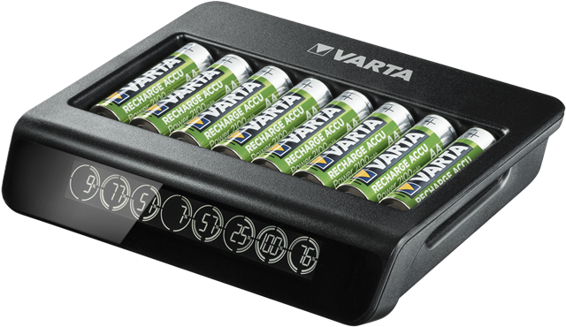 Varta incarcator pentru acumulatori AA si AAA Ni-Mh cu 8 canale LCD Multi Charger cod 57681