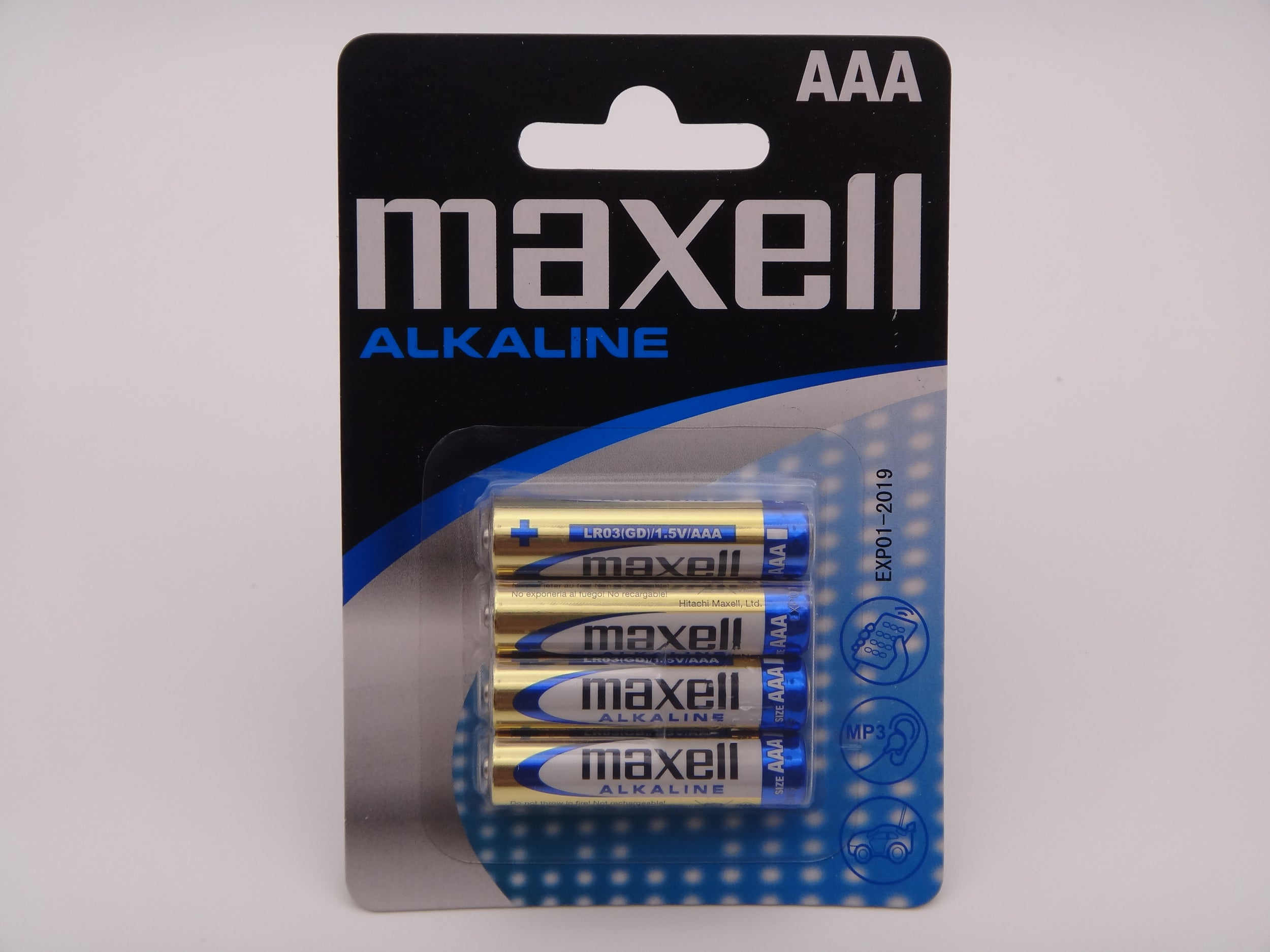 Maxell LR03 AAA baterii alcaline 1,5V MN2400 blister 4 bucati
