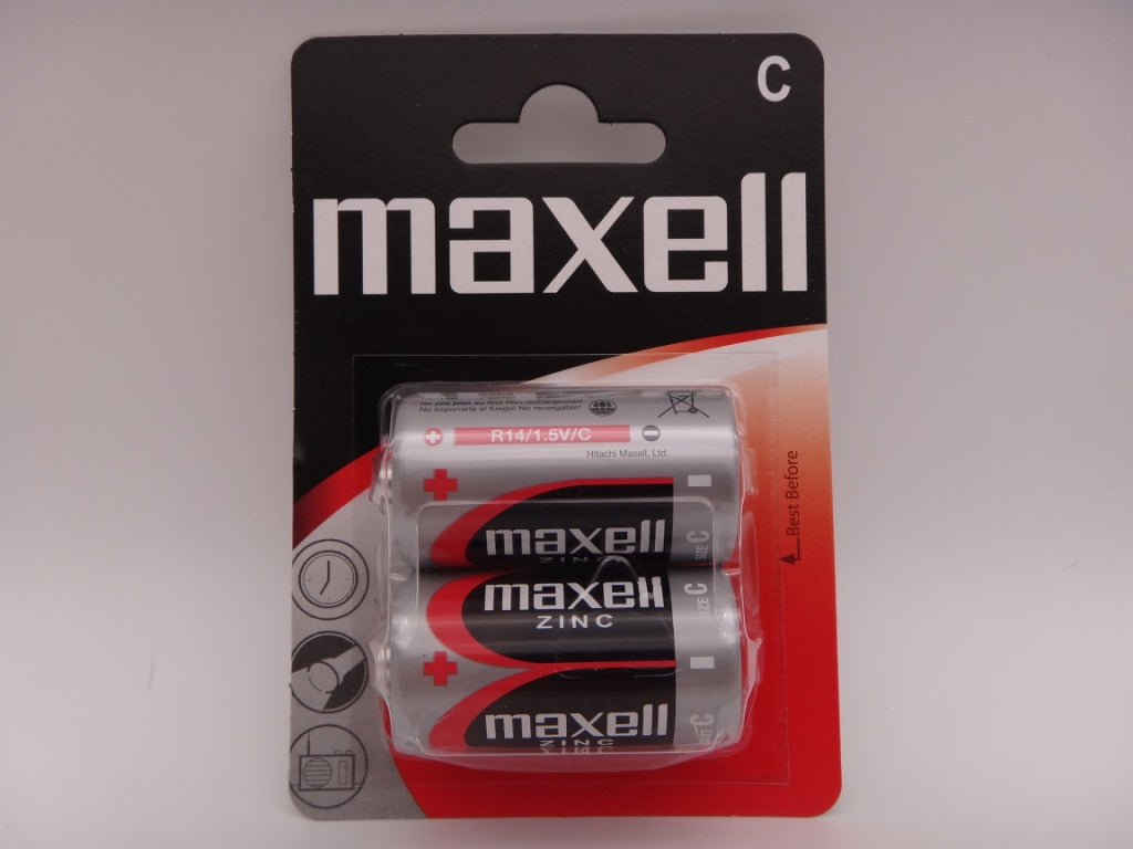 Maxell R14 C baterii zinc carbon 1.5V MN1400 blister 2