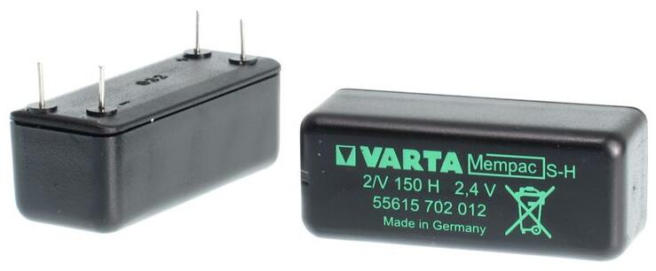Varta Mempac Ni-MH acumulator 2/V 150H 2.4V 55615 702 012