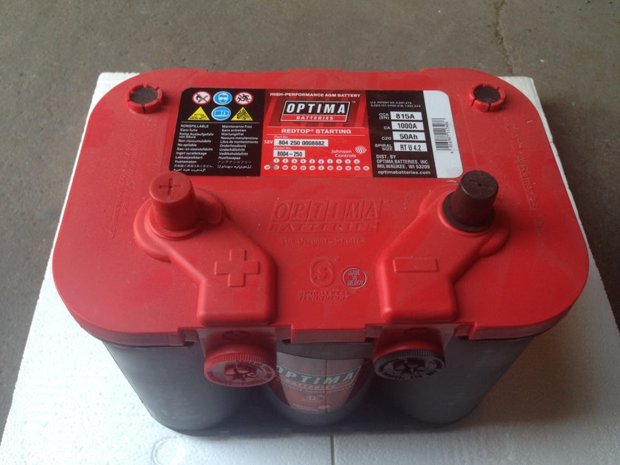 Baterie auto Optima REDTOP 12V 50Ah RT U4,2 AGM cod 804250000 888 2
