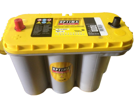 Baterie auto Optima Yellow TOP 12V 75Ah 975A YT S5,5 AGM DEEP Cycle&Starting cod 851187 0008882