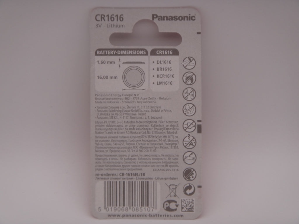 Panasonic CR1616 baterie litiu 3V blister 1