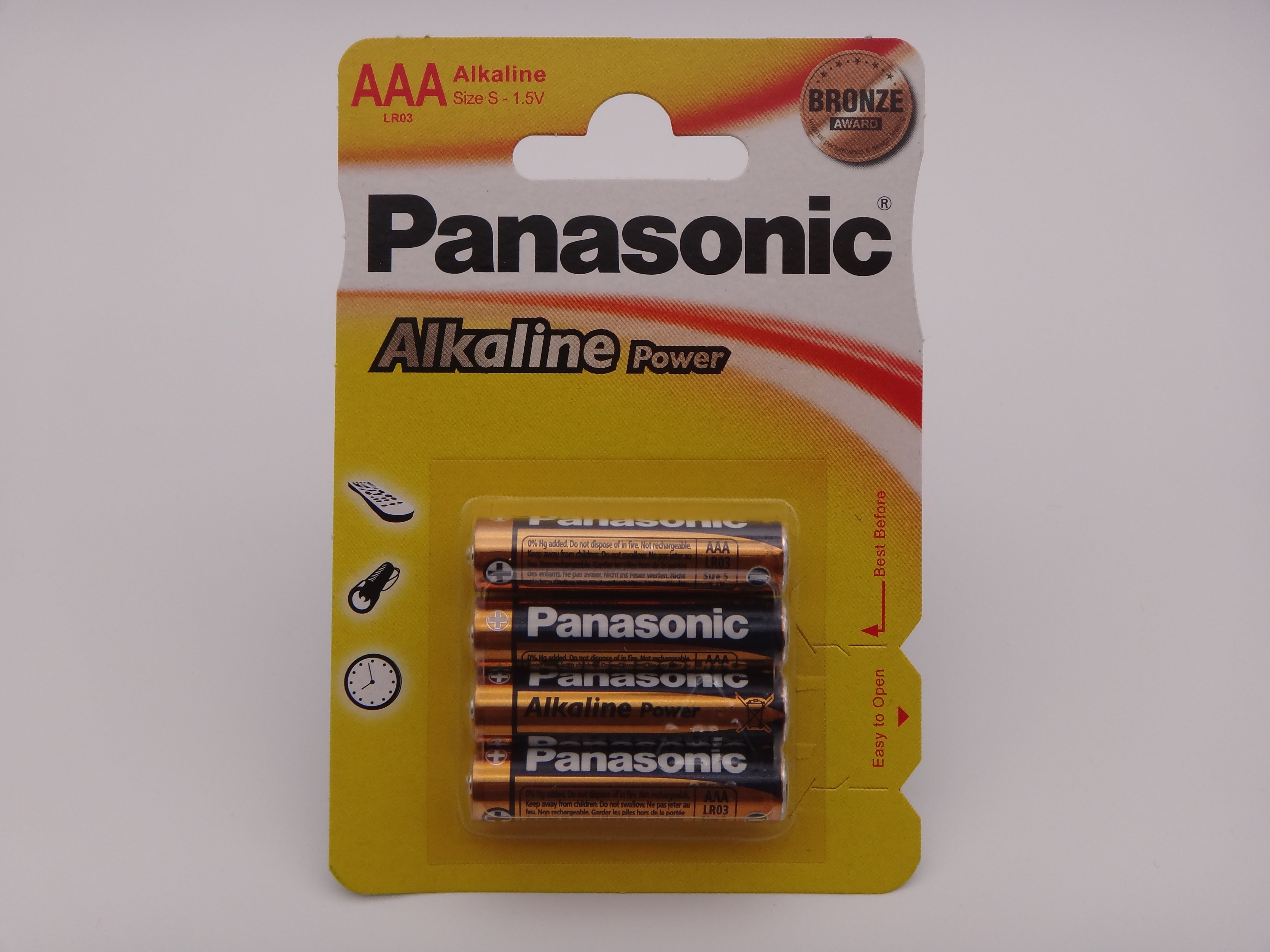 Panasonic LR03 AAA baterii alcaline Power 1.5V blister 4