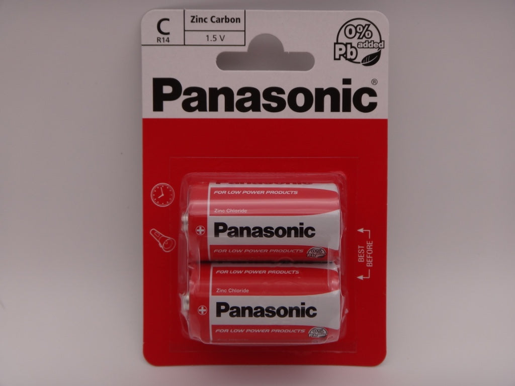 Panasonic R14 C baterii zinc carbon 1.5V blister 2