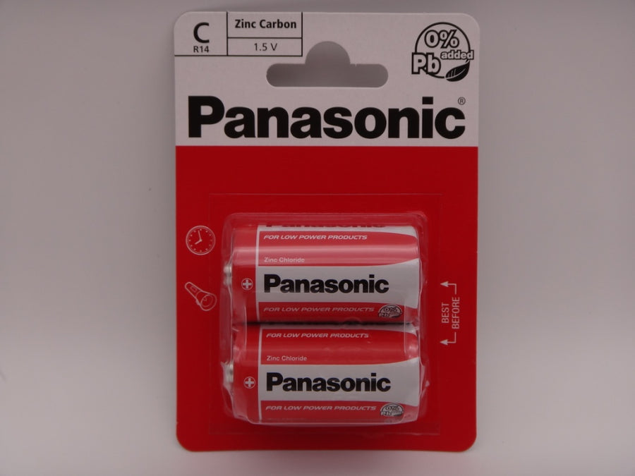 Panasonic R14 C baterii zinc carbon 1.5V blister 2