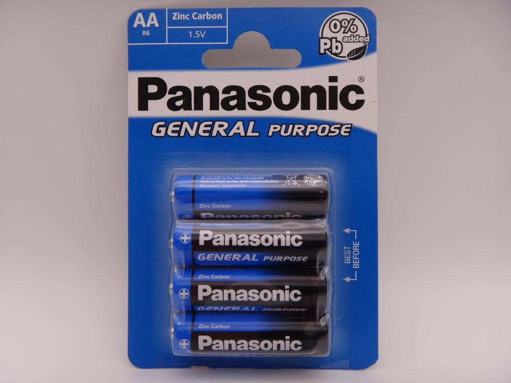 Panasonic R6 AA baterii zinc carbon General Purpose 1.5V blister 4