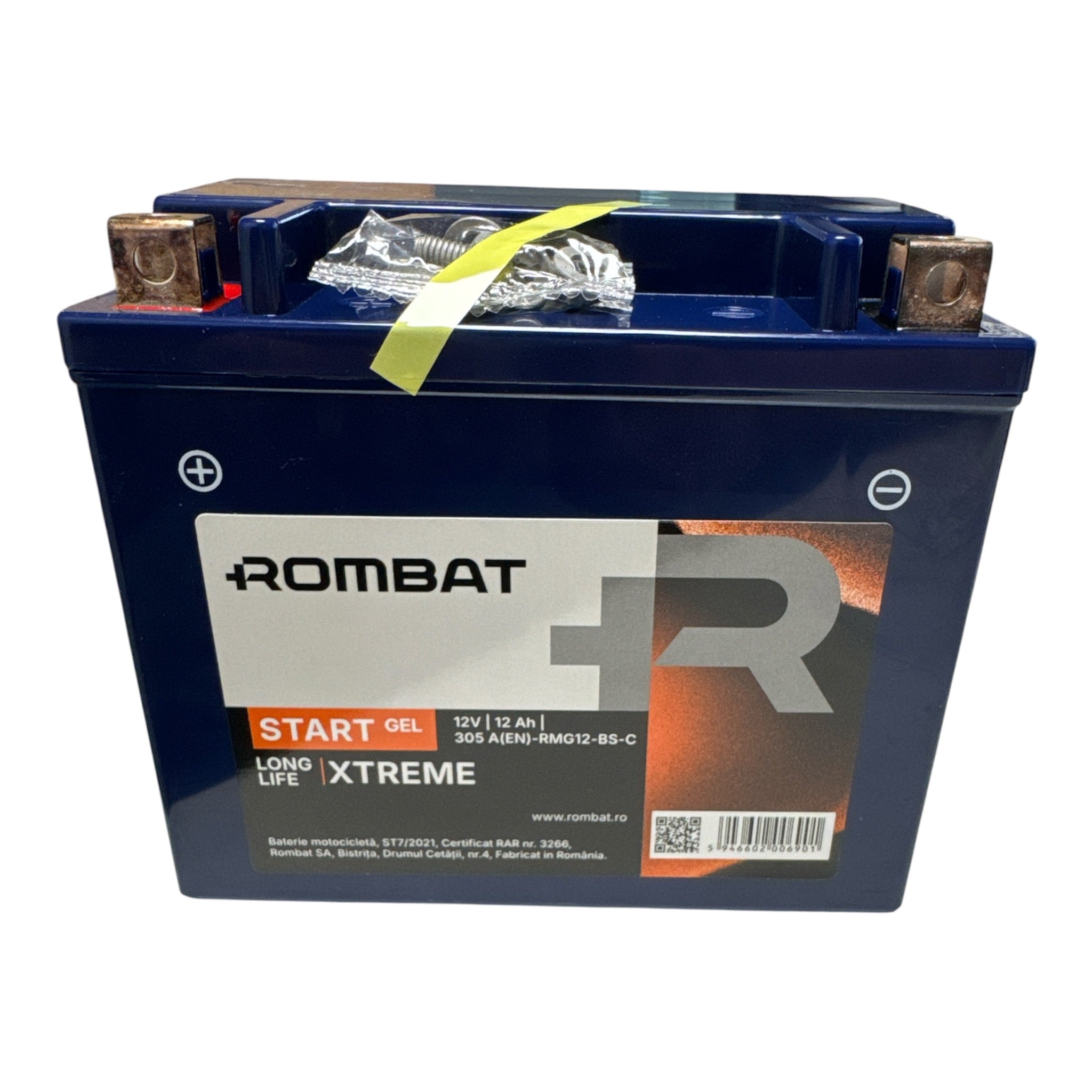 Baterie moto, scuter, atv 12V 12Ah 305A (EN) Gel RMG12-BS-C Rombat