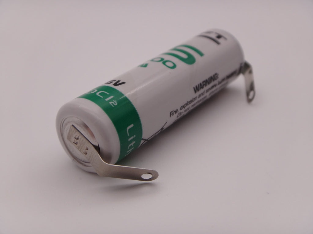 SAFT LS14500CNR baterie litiu AA 3.6V 2600mAh cu lamele pentru lipire