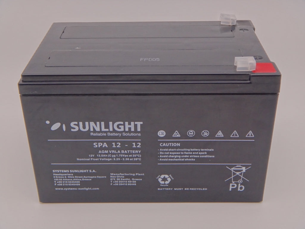 Sunlight 12V 12Ah acumulator AGM VRLA SPA 12-12