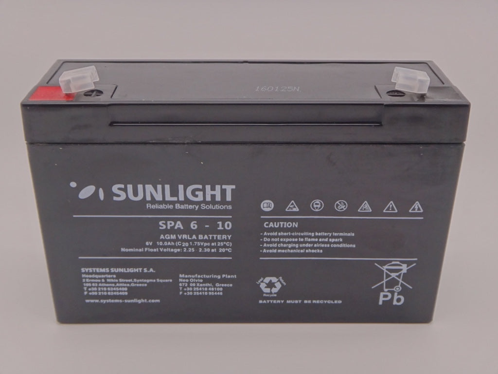 Sunlight 6V 10Ah acumulator AGM VRLA SPA 6 - 10