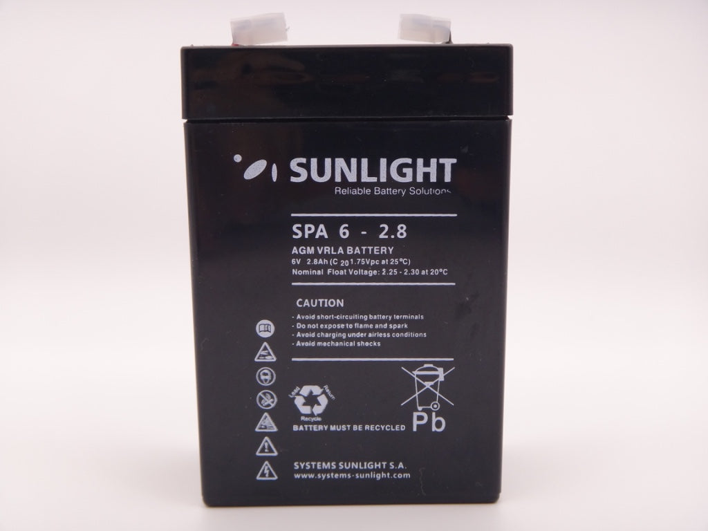 Sunlight 6V 2.8Ah baterie AGM VRLA SPA 6-2.8