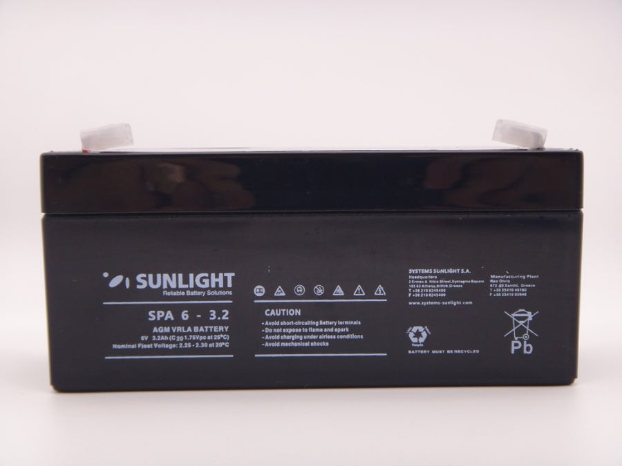 Sunlight 6V 3.2Ah baterie AGM VRLA SPA 6 - 3.2