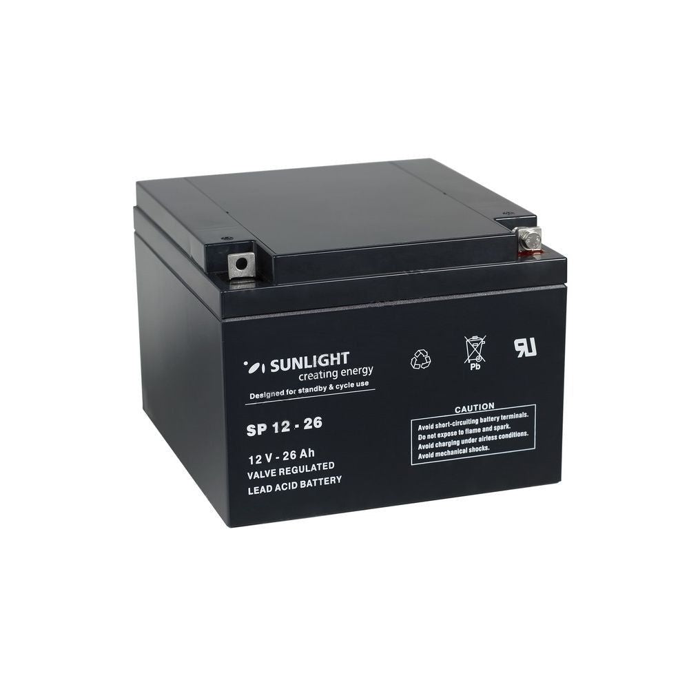 Sunlight 12V 26Ah acumulator AGM VRLA SPA 12-26