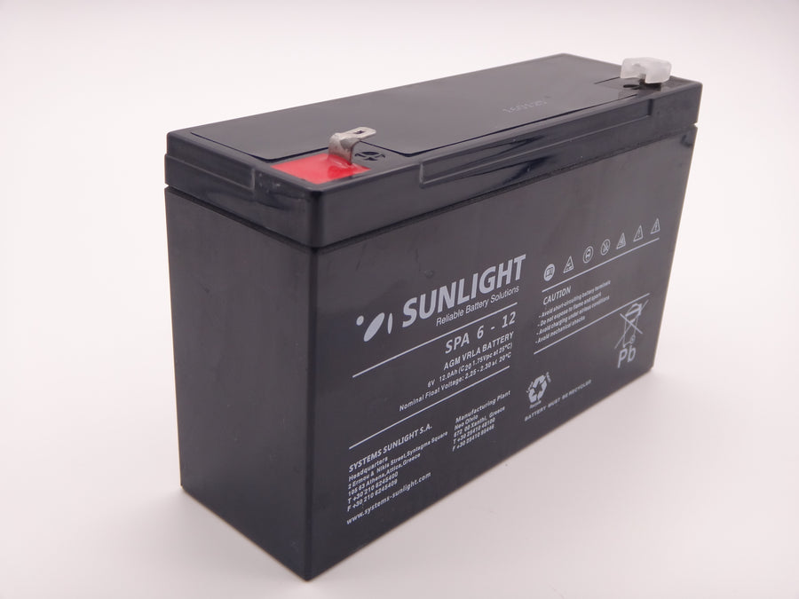 SUNLIGHT, SPA 6-12, acumulator AGM VRLA 6V 12Ah
