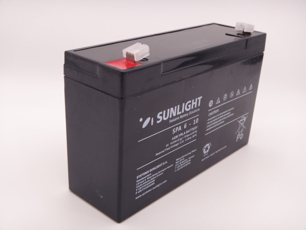 Sunlight 6V 10Ah acumulator AGM VRLA SPA 6 - 10