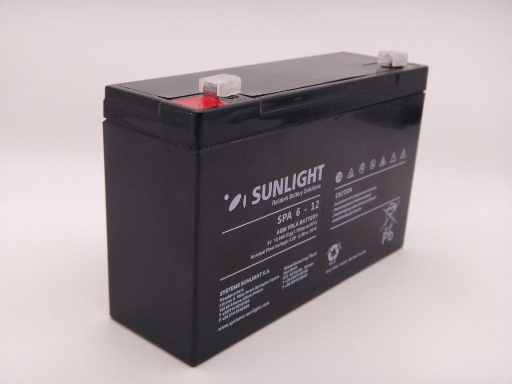 Sunlight 6V 12Ah acumulator AGM VRLA SPA 6 - 12