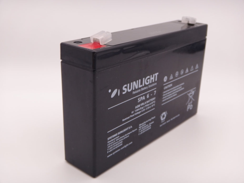 Sunlight 6V 7Ah acumulator AGM VRLA SPA6-7