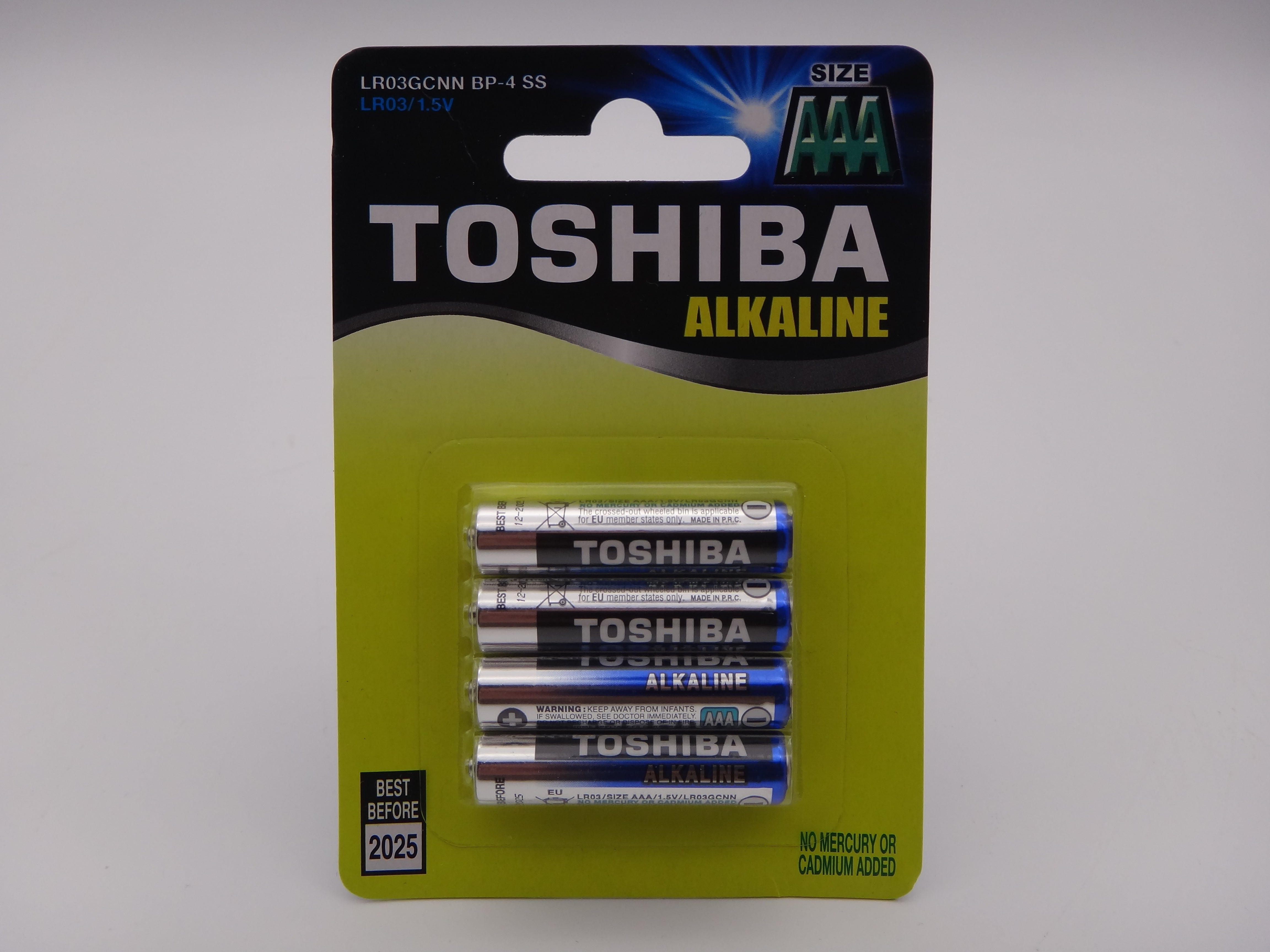 Toshiba LR03 AAA 1.5V baterii alcaline blister 4