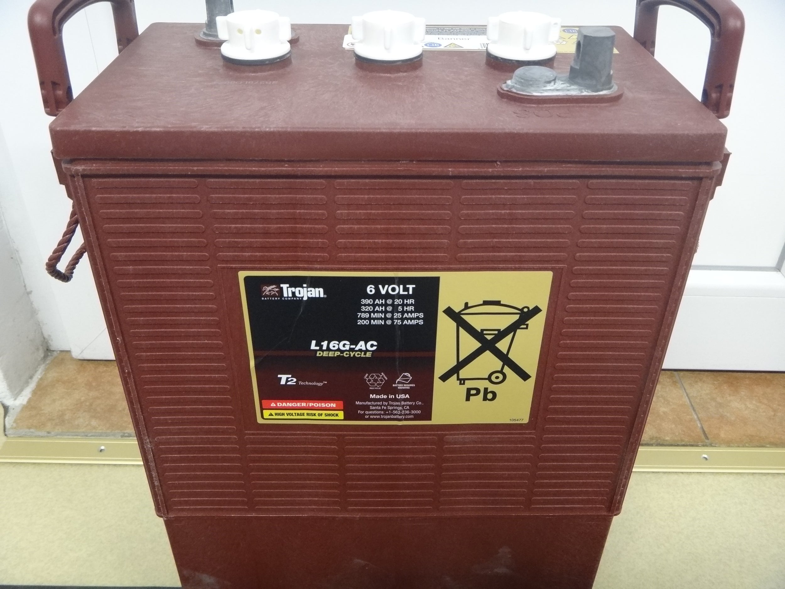 TROJAN L16G-AC acumulator tractiune electrica 6V 390Ah C20 DEEP CYCLE