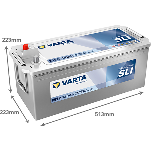 Varta 12V 180Ah 1400A M12 baterie camion Promotive SLI 680011140