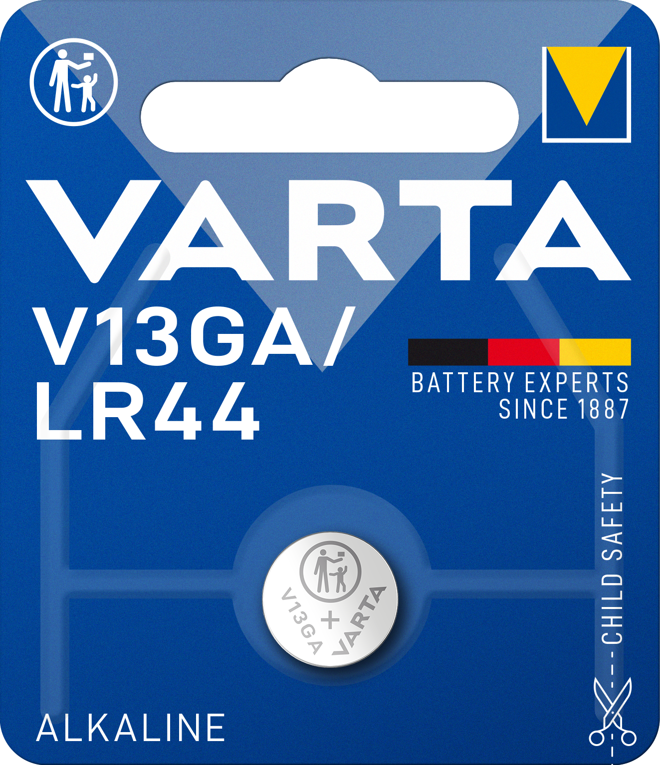 Varta V13GA 1.5V baterie alcalina pentru ceas, jucarii LR44 blister 1 AG13