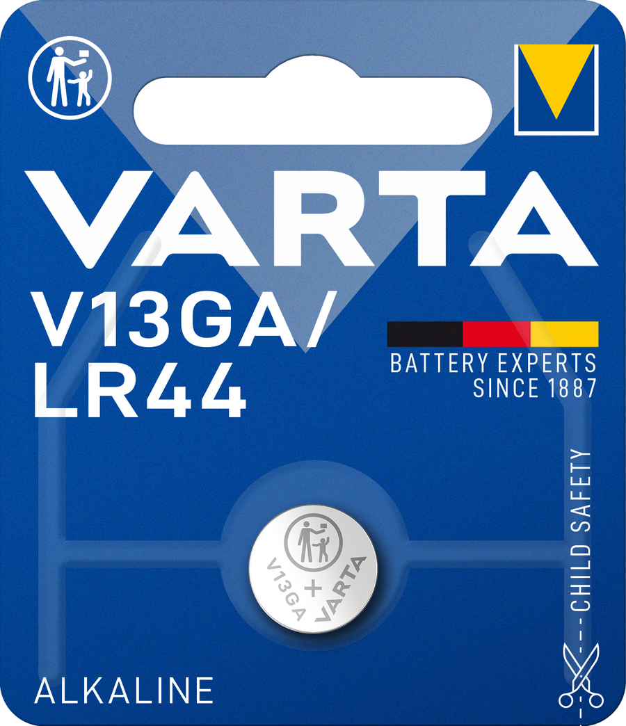 Varta V13GA 1.5V baterie alcalina pentru ceas, jucarii LR44 blister 1 AG13