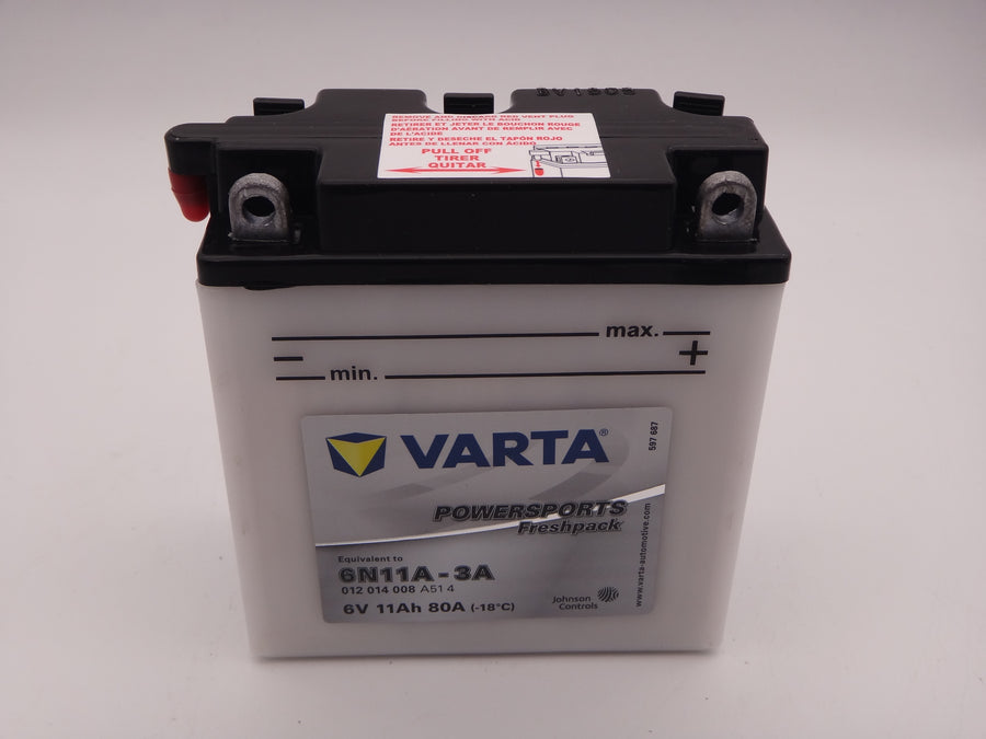 Varta 6N11A-3A baterie moto, scuter, atv 6V 11Ah 80A cod 012014008