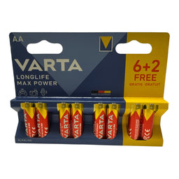 Varta Longlife Max Power AA LR6 1.5V alcaline blister 8