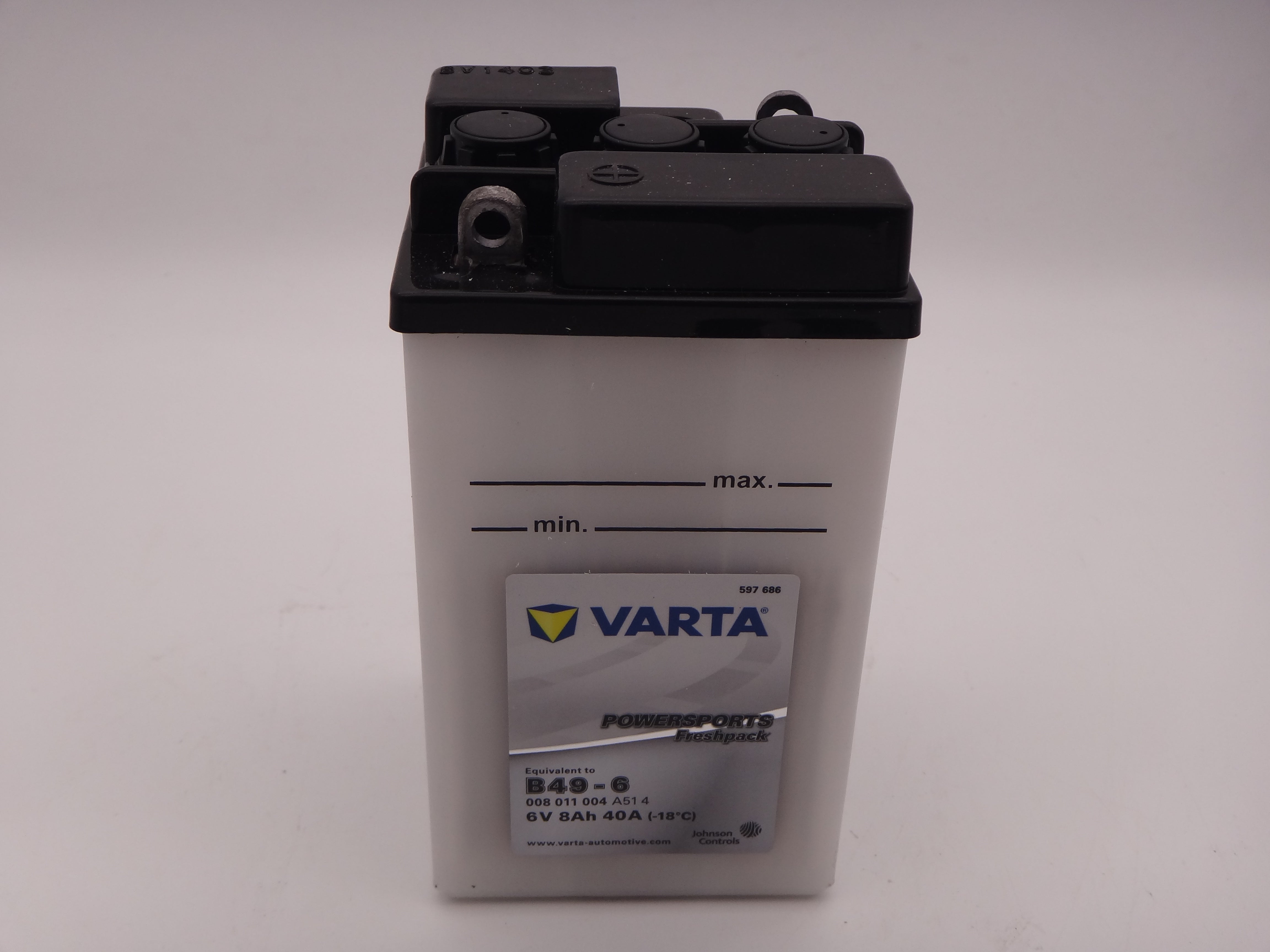 Varta B49-6 baterie moto, scuter, atv 6V 8Ah 40A cod 008011004