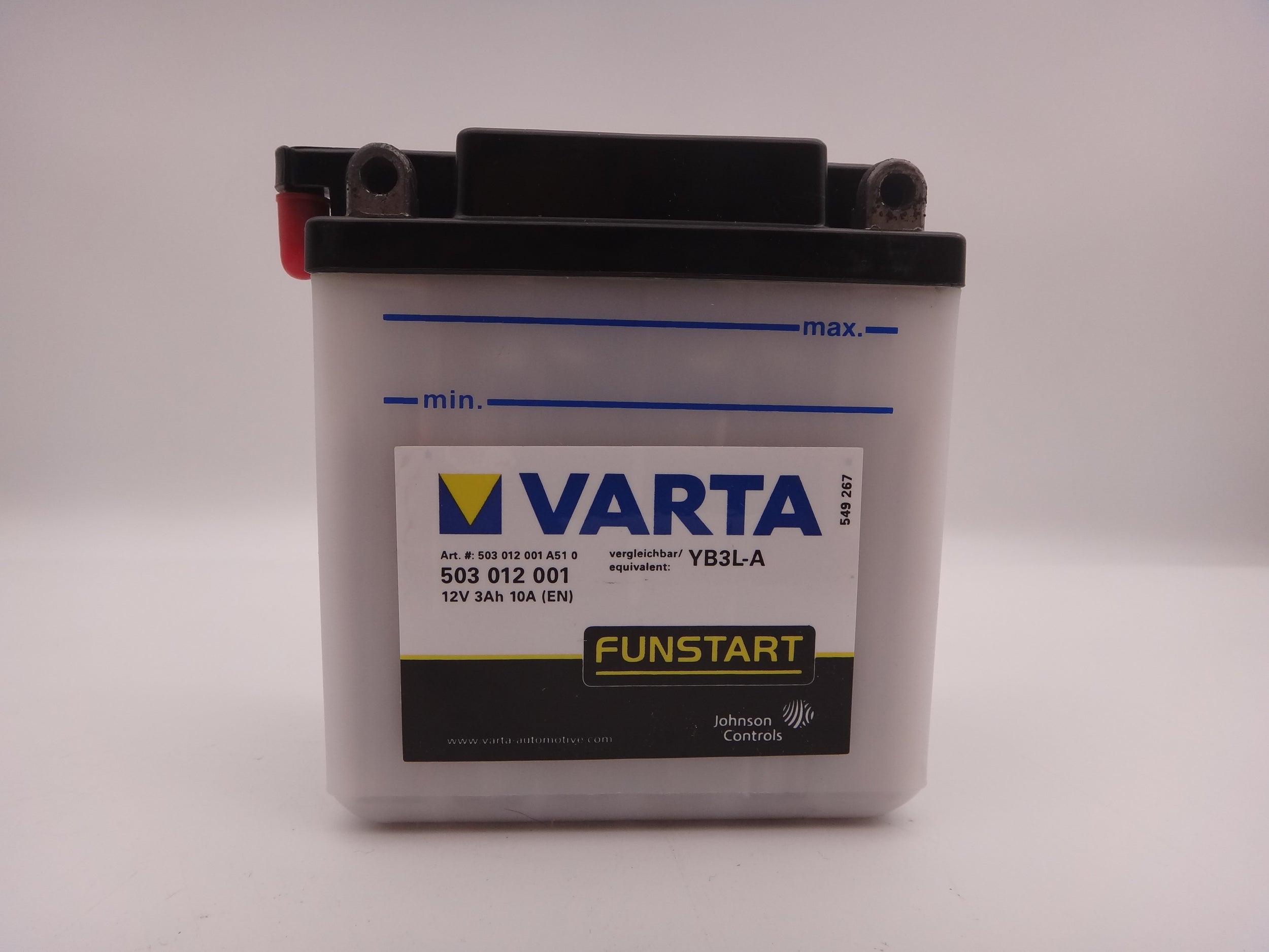 Varta YB3L-A baterie moto 12V 3Ah Funstart 30A cod 503012 001