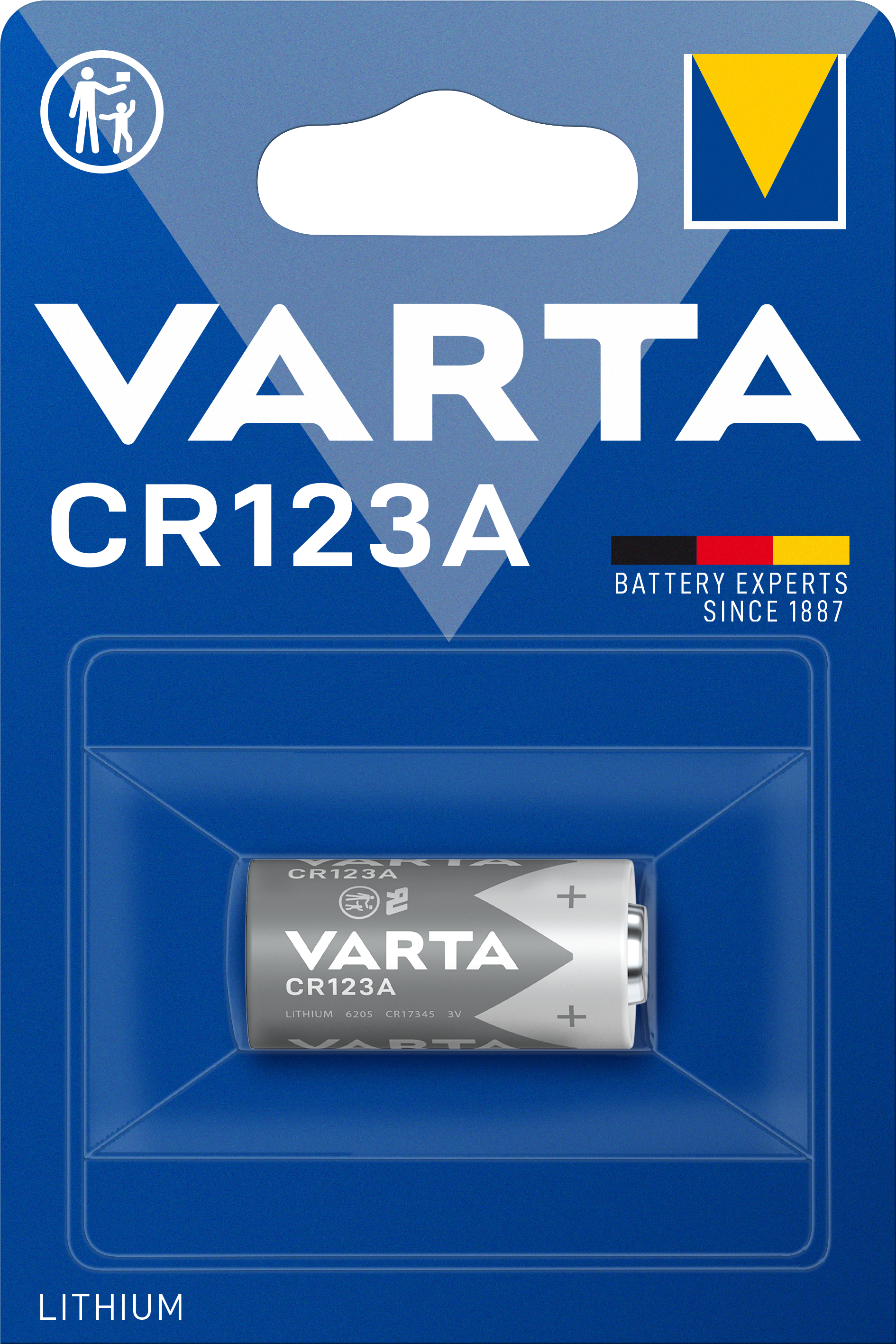 Varta CR123A baterie litiu 3V BLISTER 1