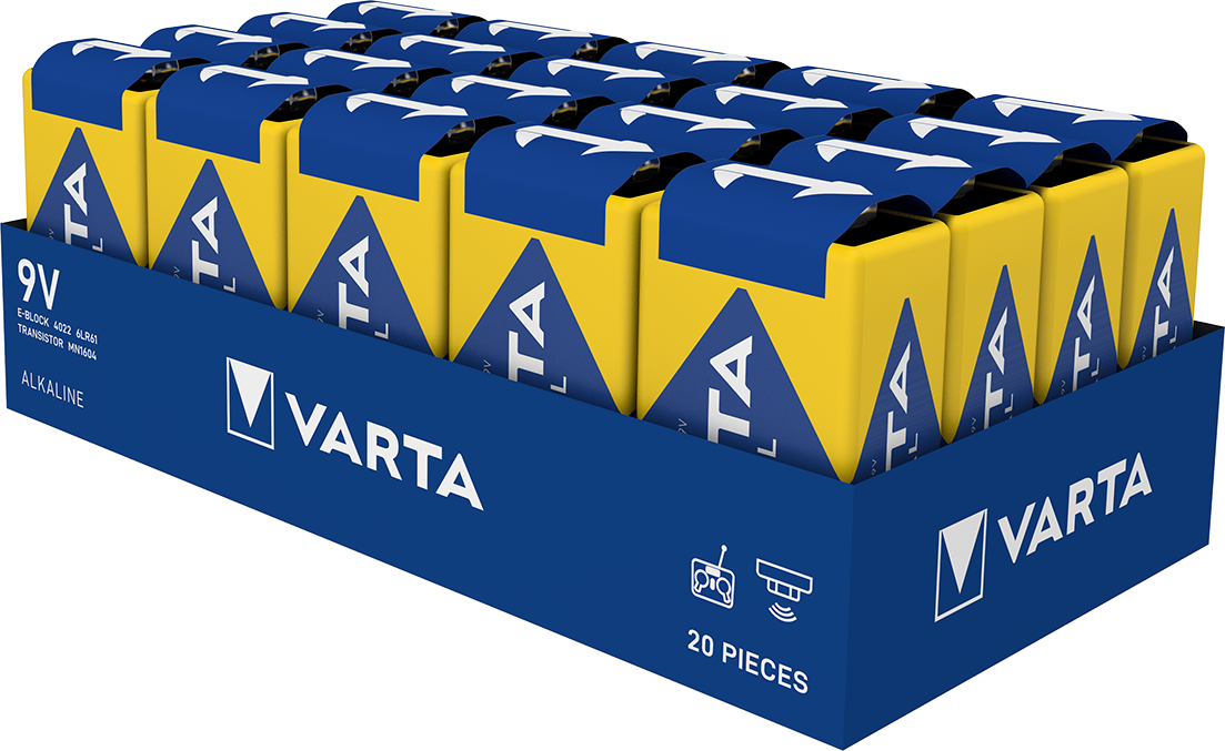 VARTA 9V INDUSTRIAL PRO baterie alcalina 4022 bulk 6LR61