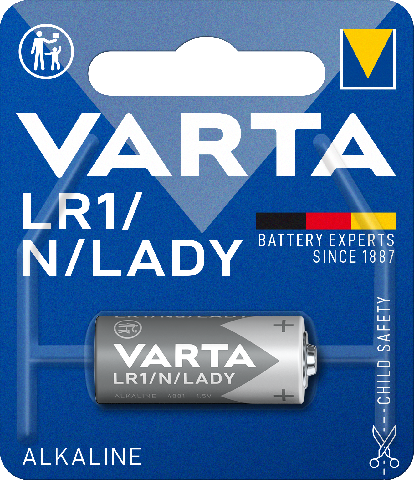 Varta baterie alcalina LR1, N, 1.5V, No.4001 Lady BLISTER 1