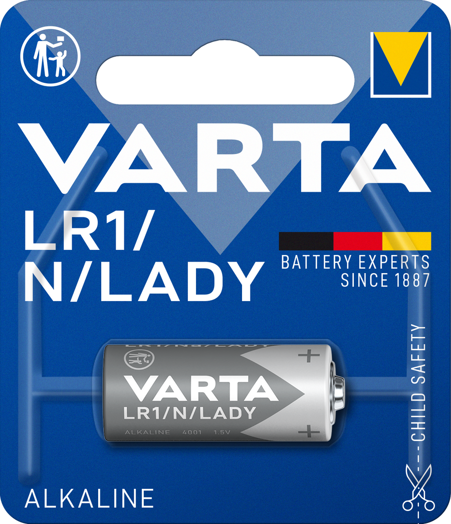 Varta baterie alcalina LR1, N, 1.5V, No.4001 Lady BLISTER 1
