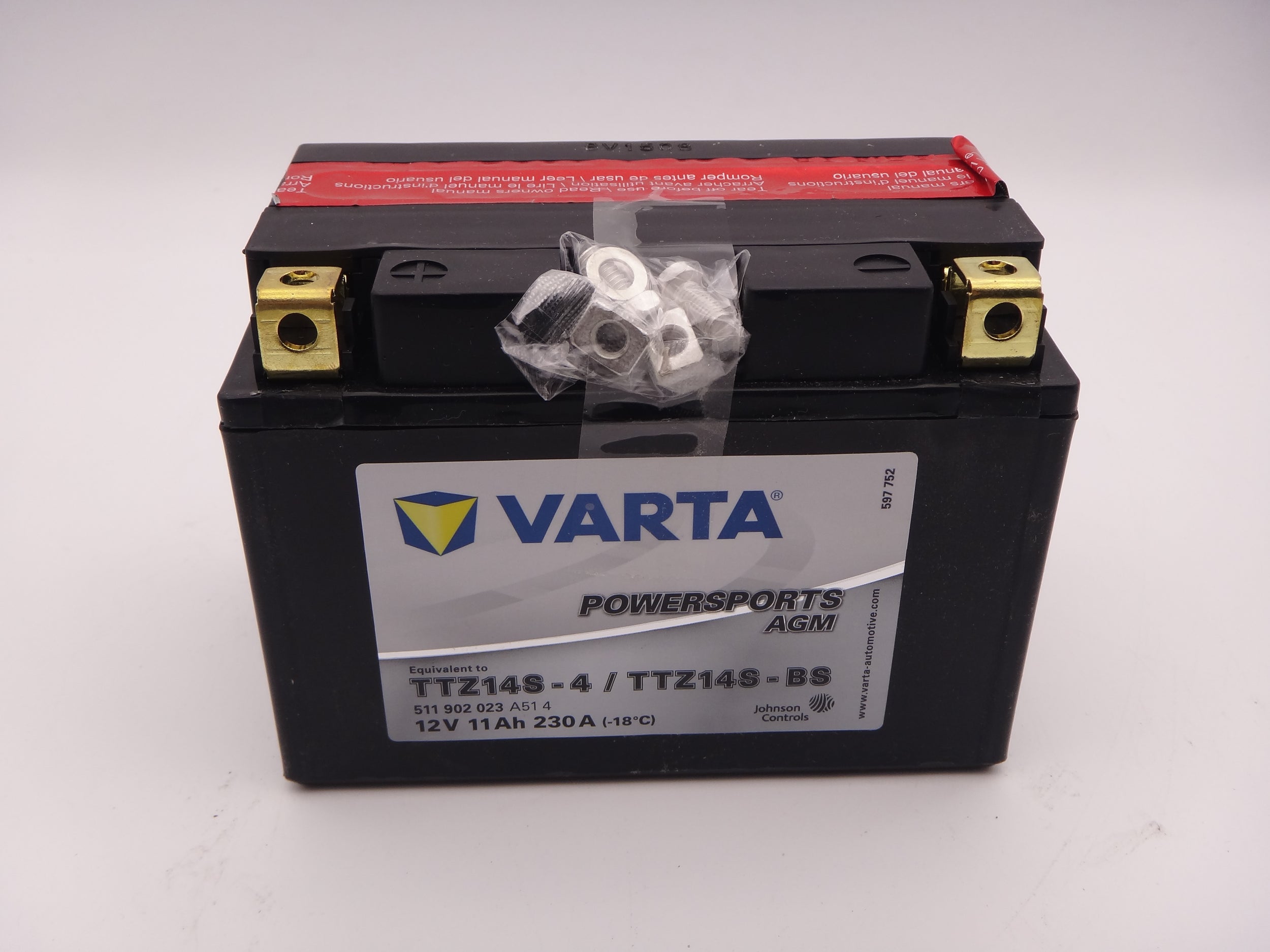 Varta TTZ14S-BS baterie moto, TTZ14S-4 scuter, atv 12V 11Ah AGM 230A cod 511902023