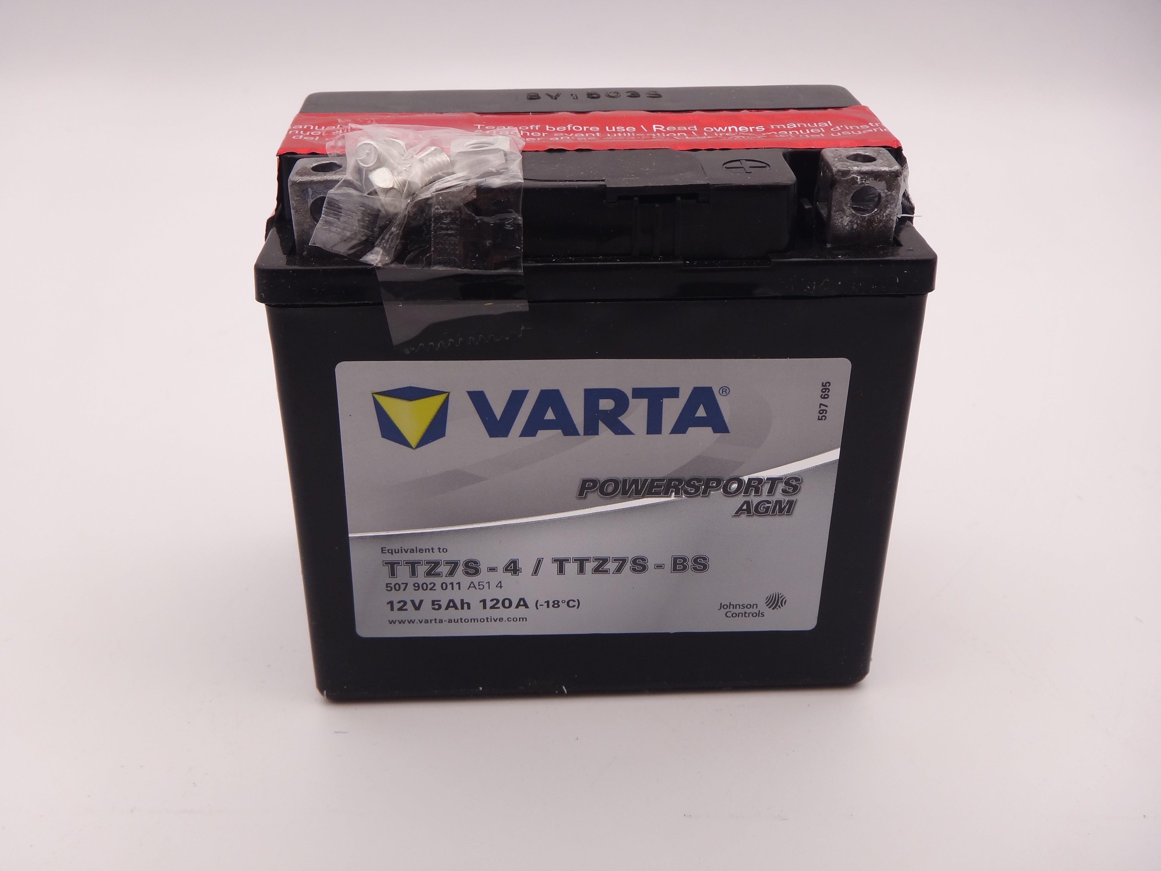 Varta TTZ7S-BS baterie moto, scuter, atv 12V 7Ah AGM 120A cod 507902011A514