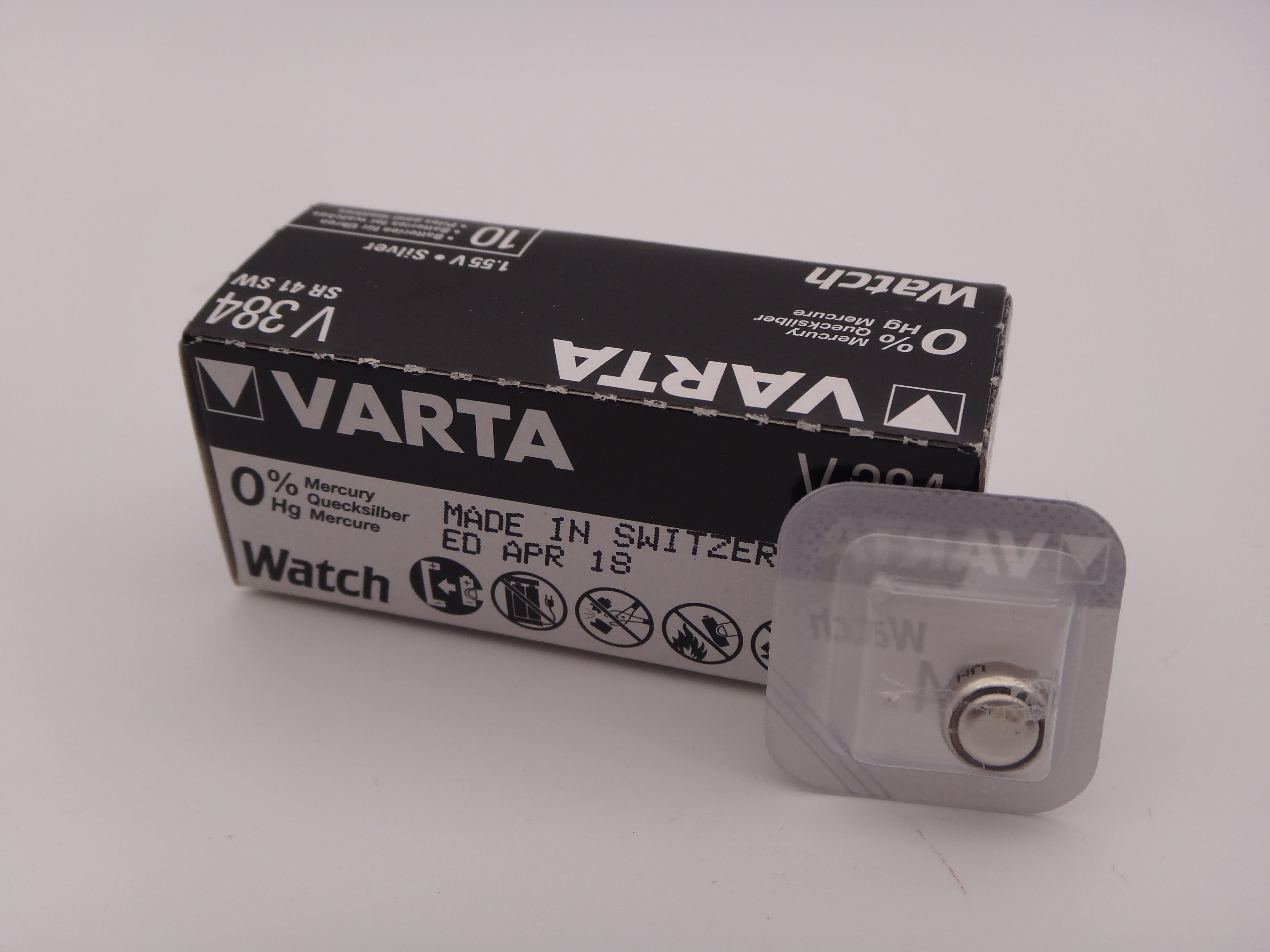 Varta V384 baterie ceas SR41SW 1.55V AG3