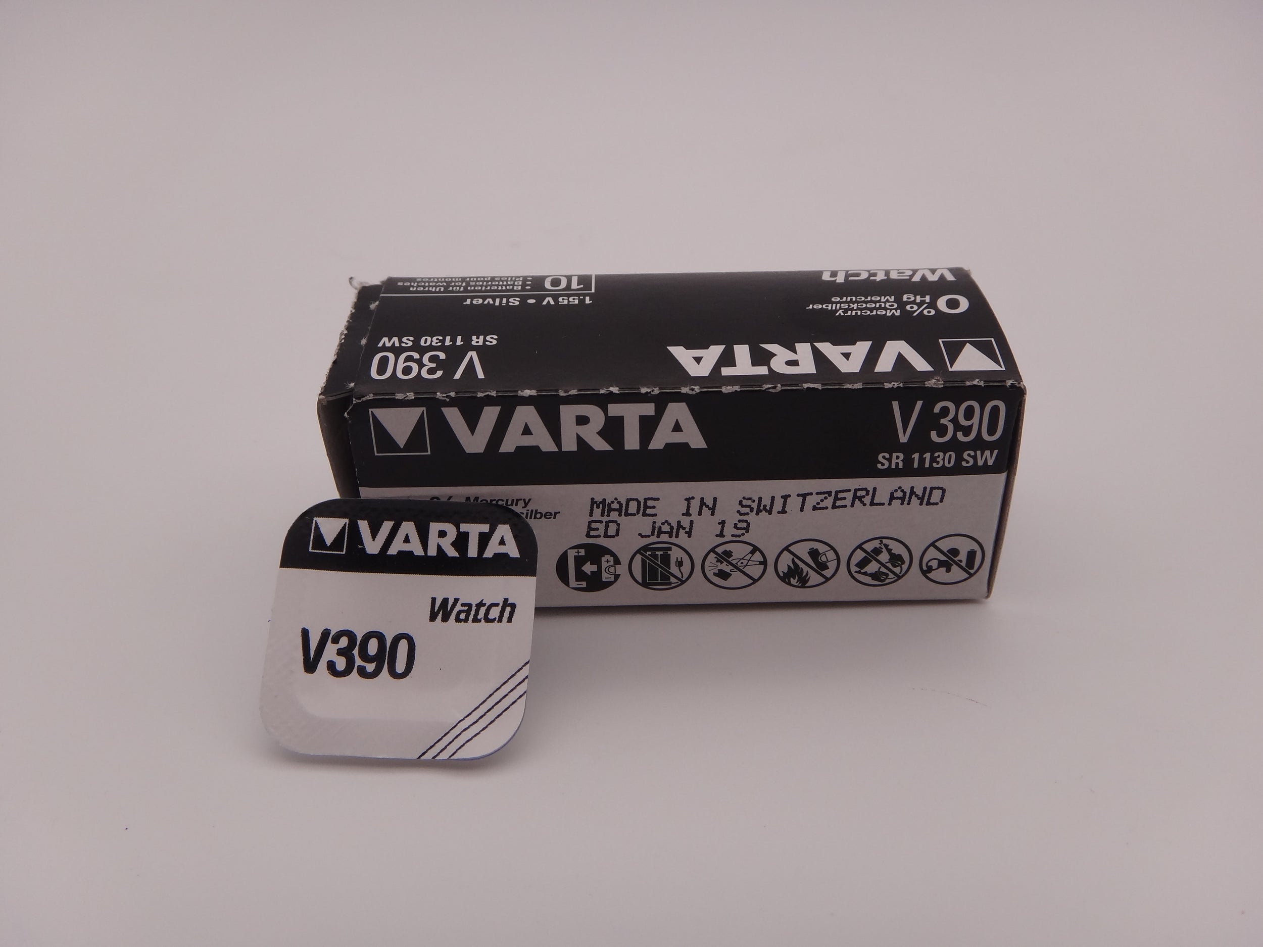 Varta V390 baterie ceas SR1130SW 1.55V Silver BLISTER 1 SG10