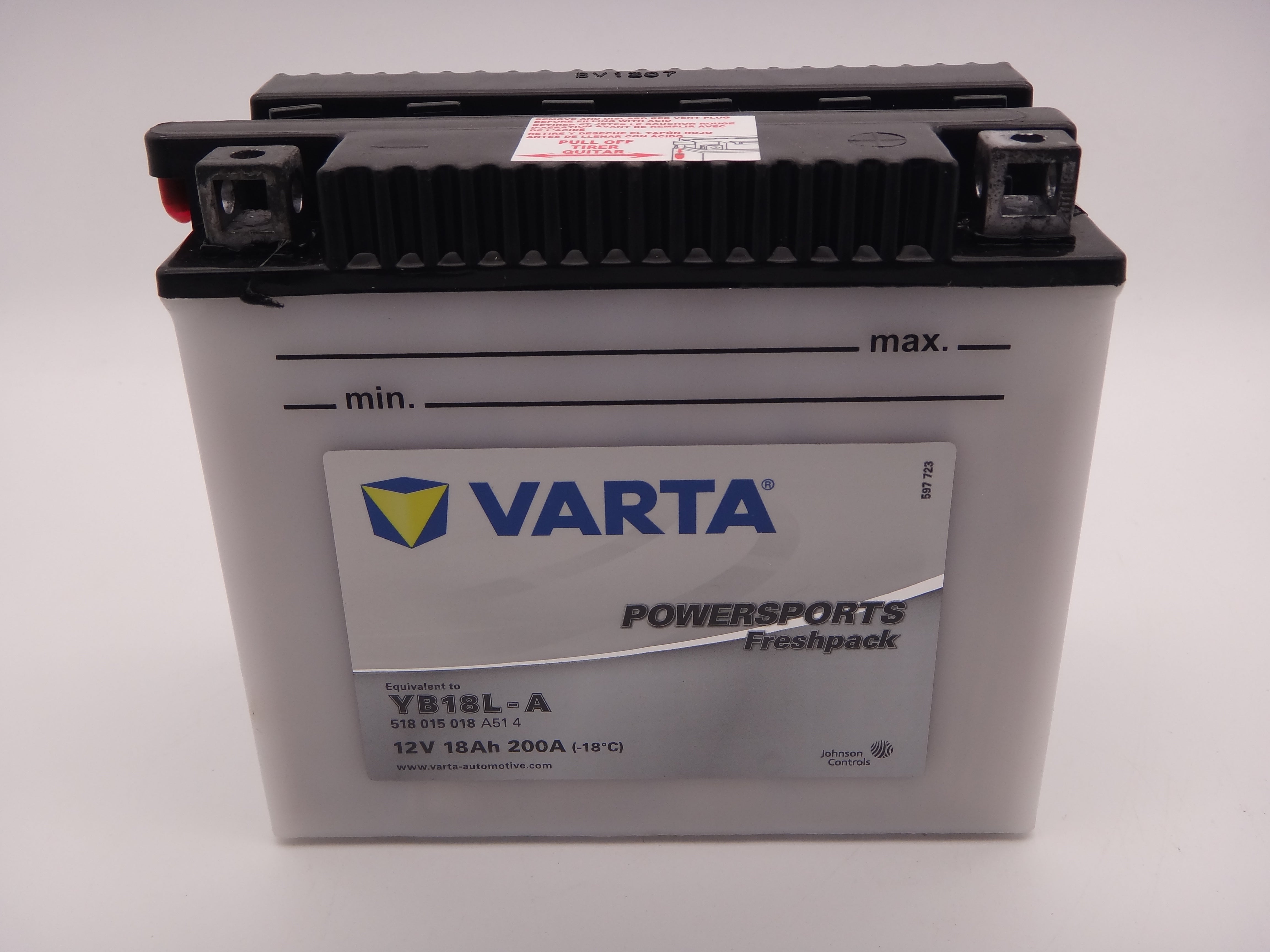 Varta YB18L-A baterie moto, scuter, atv 12V 18Ah 200A cod 518015018 Powersports Freshpack
