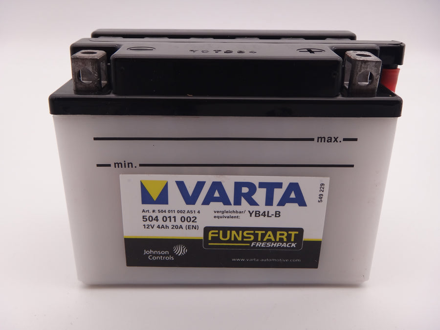 Varta YB4L-B baterie moto, scuter, atv 12V 4Ah 50A cod 504011002 Funstart Frespack